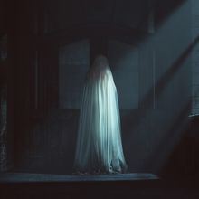 Image of a floating ghost